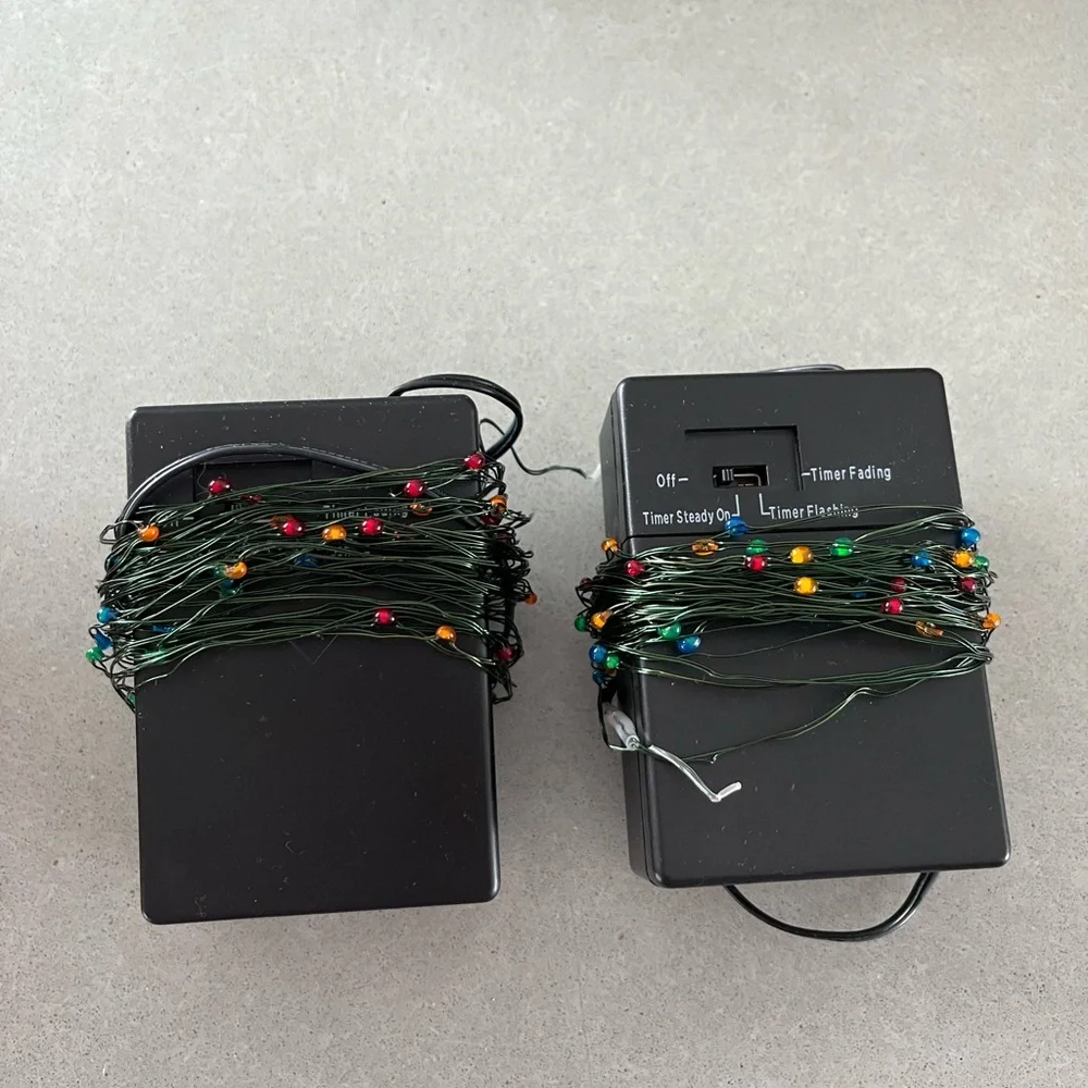 Four Strands Battery Powerd Coloured Lights